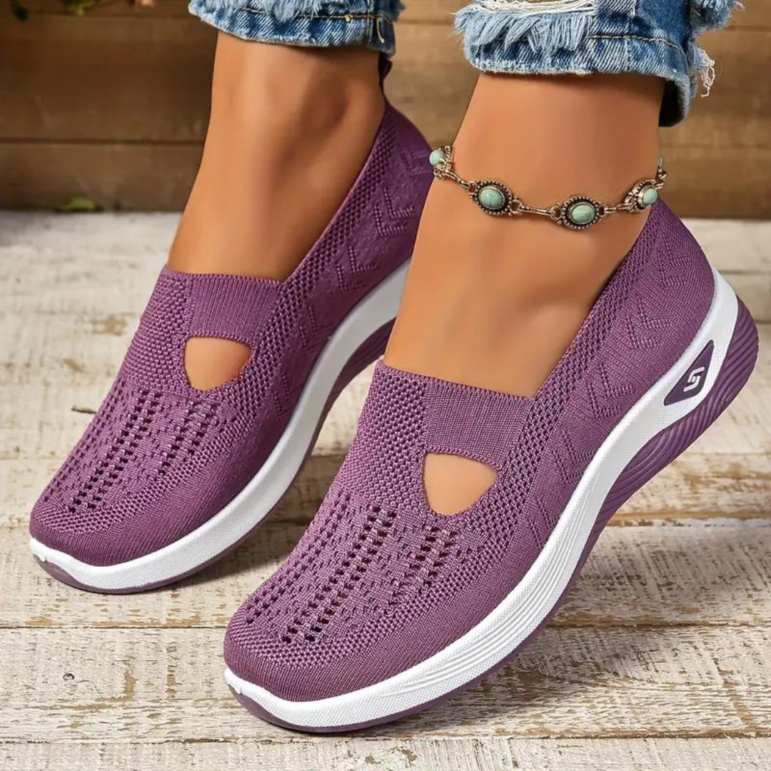 Women’s Orthopedic Slip-On Sneakers – Supportive Stylish All-Day Wear