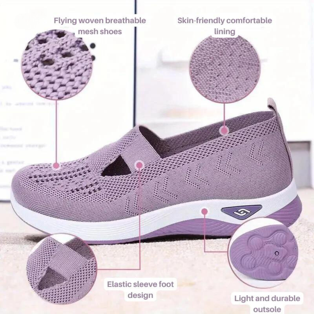 Women’s Orthopedic Slip-On Sneakers – Supportive Stylish All-Day Wear