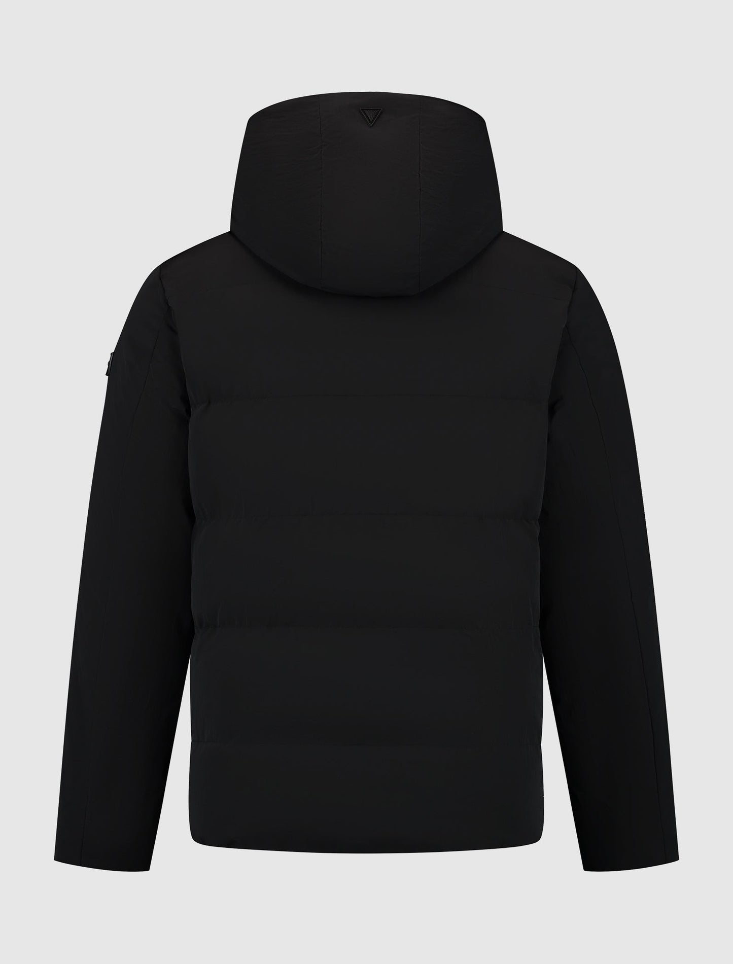 Men's Modern Durable Black Hooded Jacket