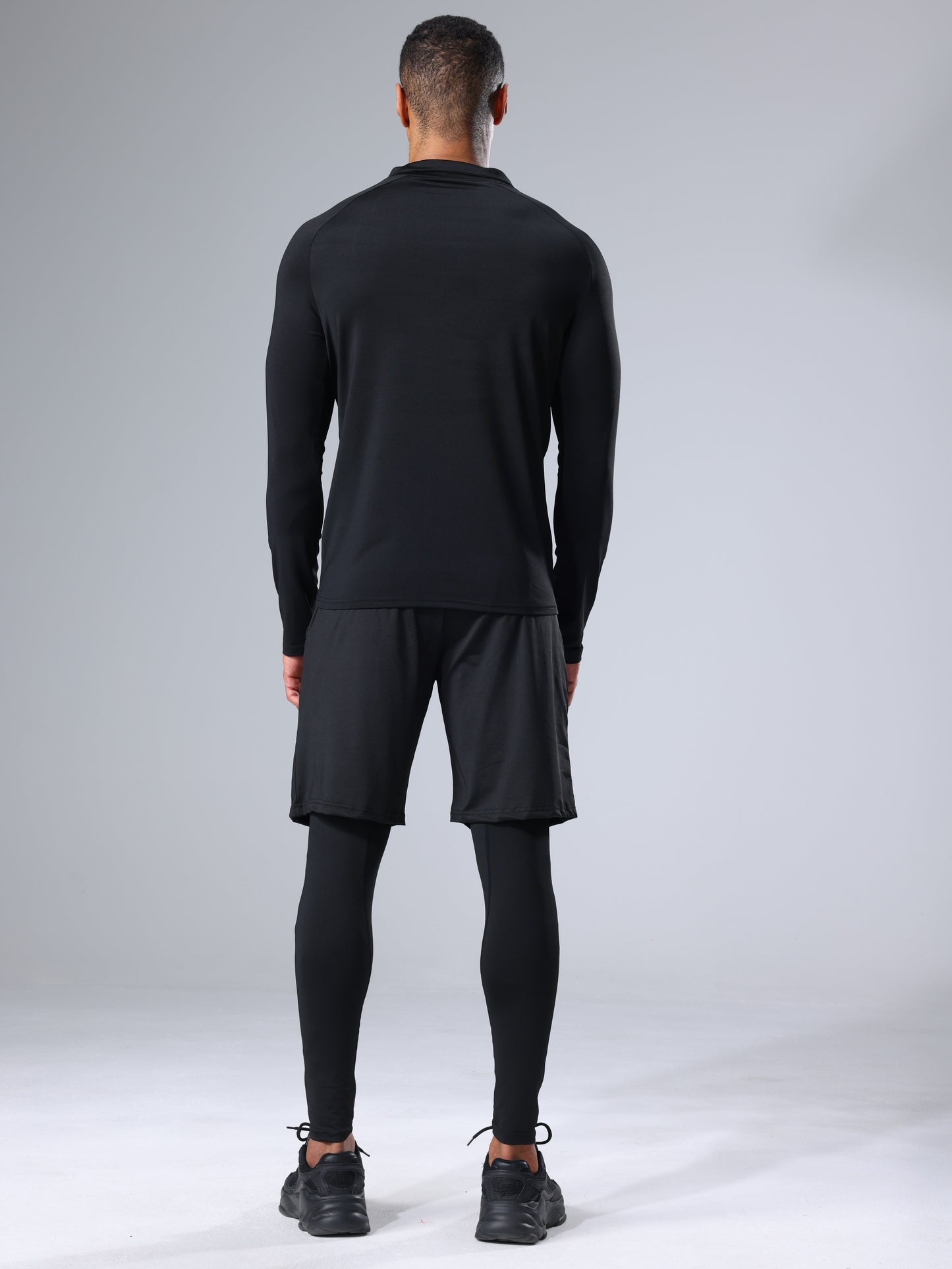 Men's Dynamic Performance Black 3pcs Athletic Set