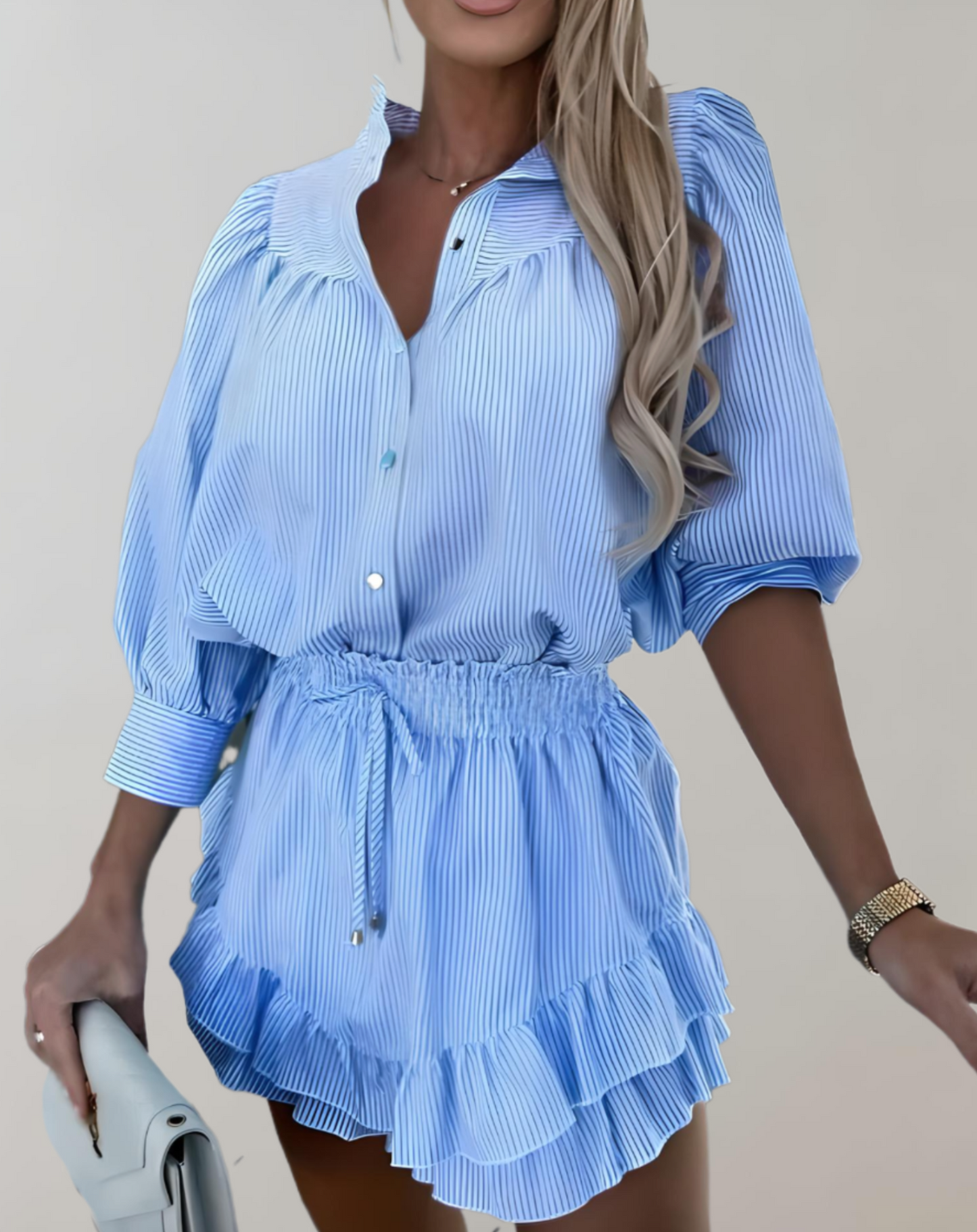 Chic Two Piece Coordinated Women Outfit
