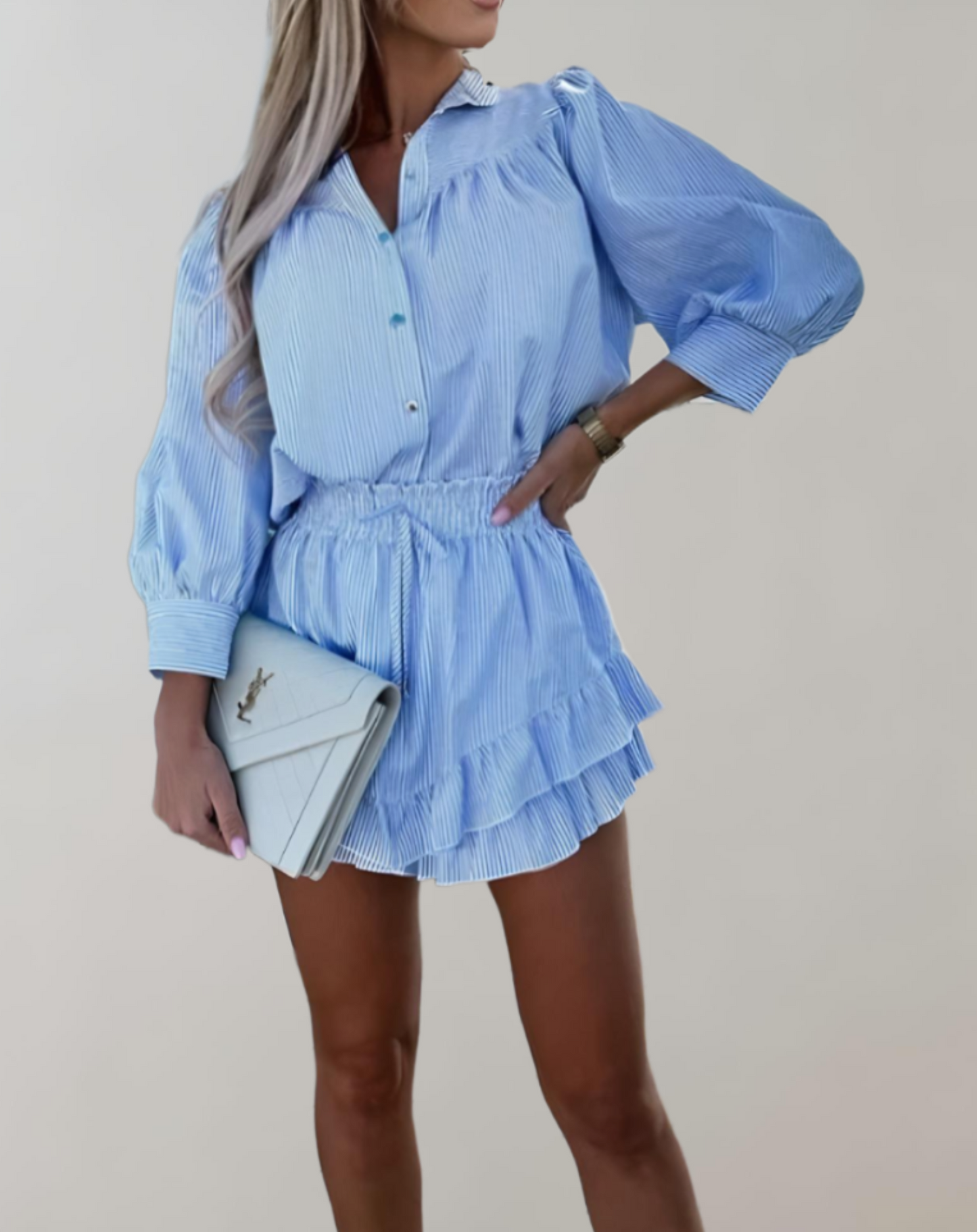 Chic Two Piece Coordinated Women Outfit