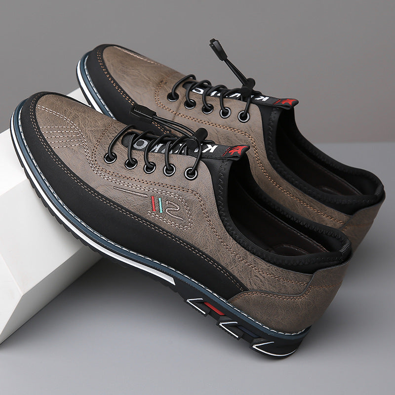 Men's Durable Flexible Classic Leather Formal Sneakers