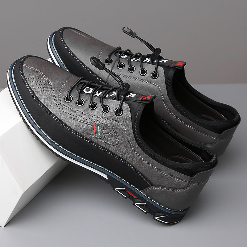 Men's Durable Flexible Classic Leather Formal Sneakers