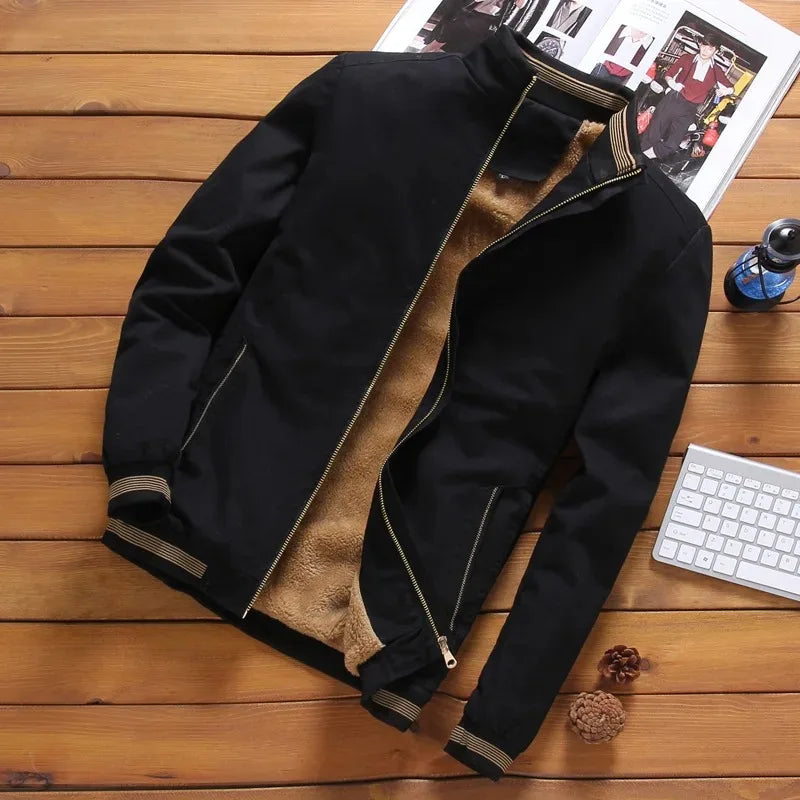 Men's Warm Stylish Aviator Fleece Jacket