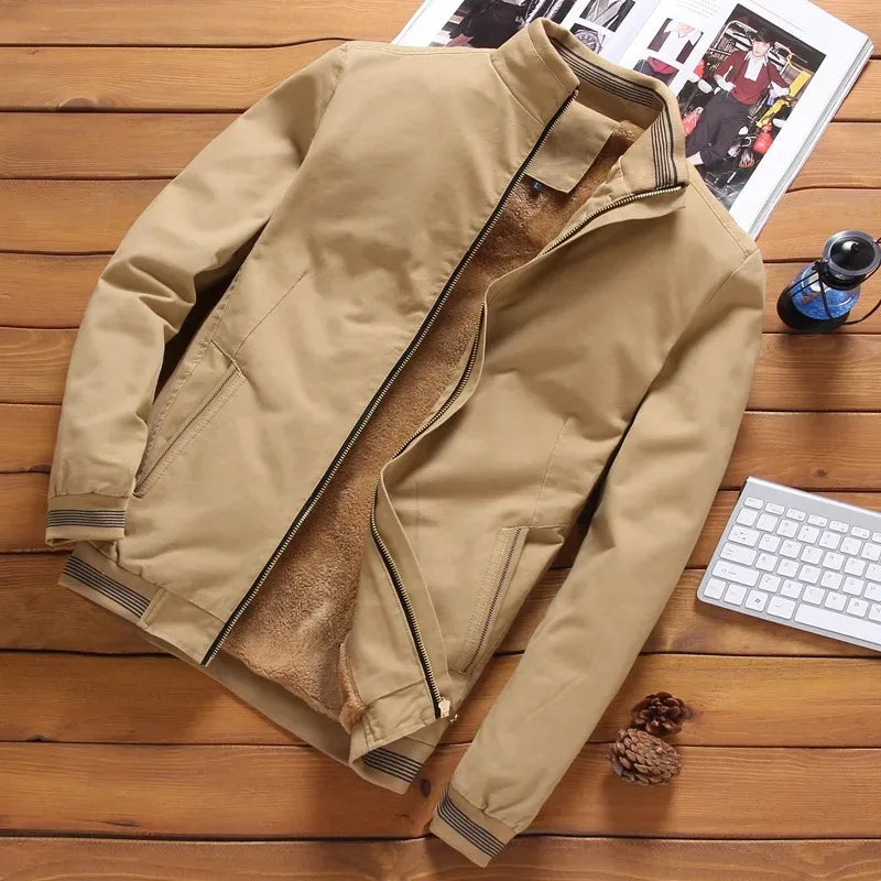 Men's Warm Stylish Aviator Fleece Jacket