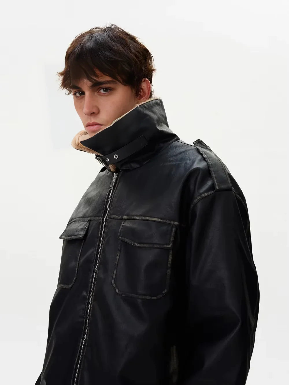 Men's Timeless Bold Vintage Zip Up Jacket