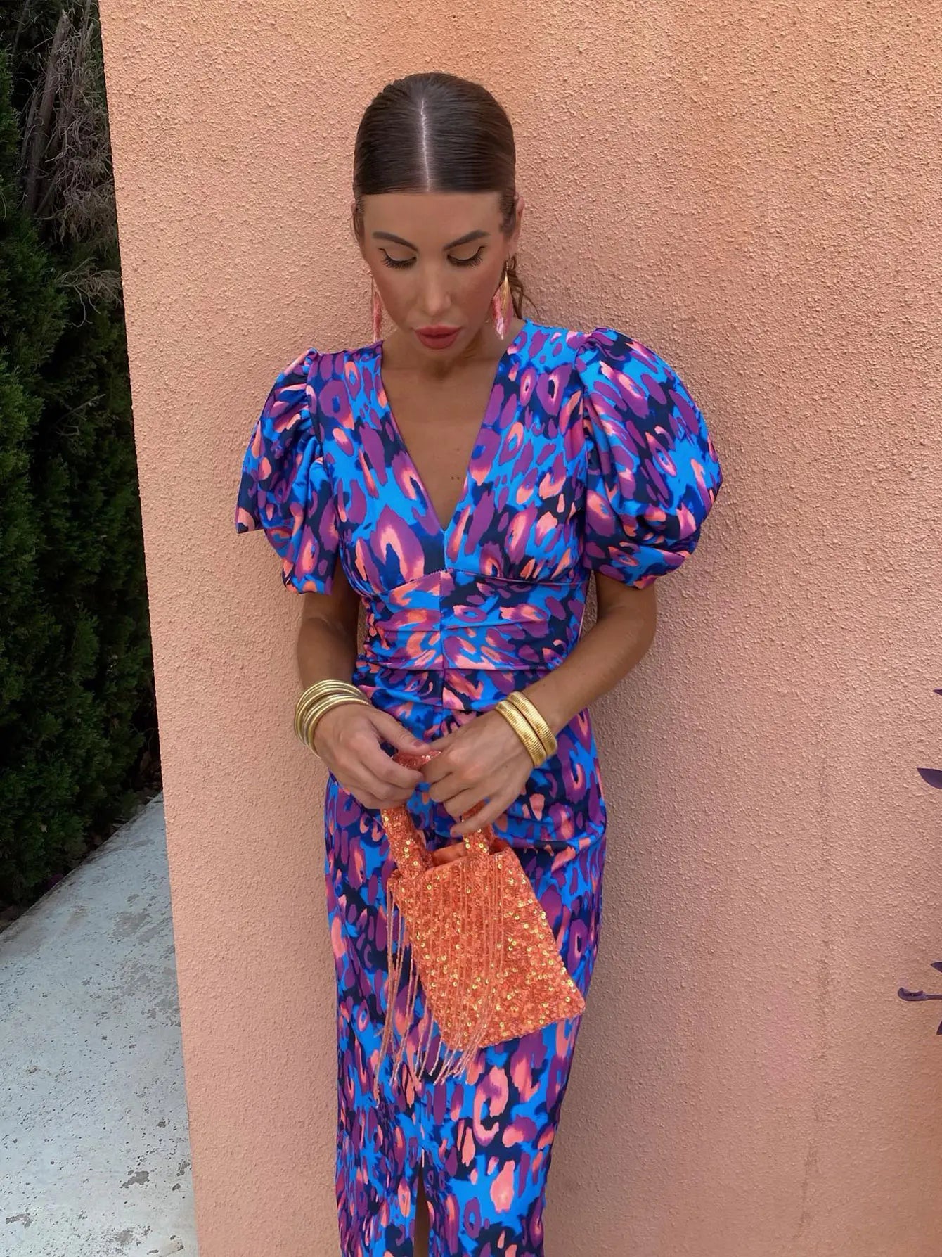 Fitted Puff Sleeve Women’s Summer Dress
