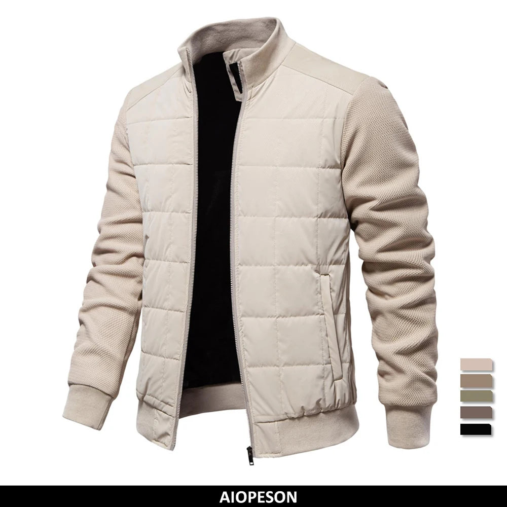 Men's Warm Stylish Fleece Plaid Jacket