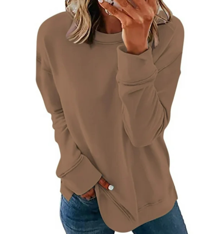 Ladies Premium Cozy Everyday Plain Sweatshirt