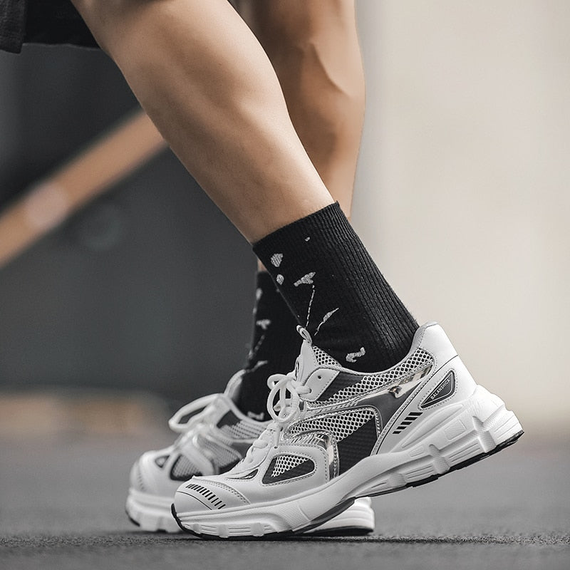 Men’s Breathable Mesh Cushioning Sports Sneakers
