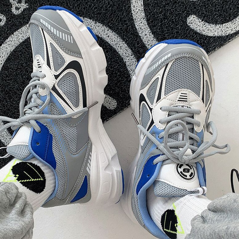 Men’s Breathable Mesh Cushioning Sports Sneakers
