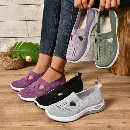 Women’s Orthopedic Slip-On Sneakers – Supportive Stylish All-Day Wear
