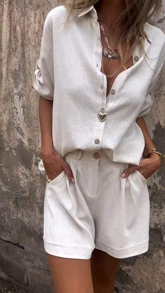 Effortless Elegance Lightweight Women Linen Set