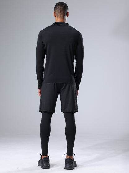 Men's Dynamic Performance Black 3pcs Athletic Set