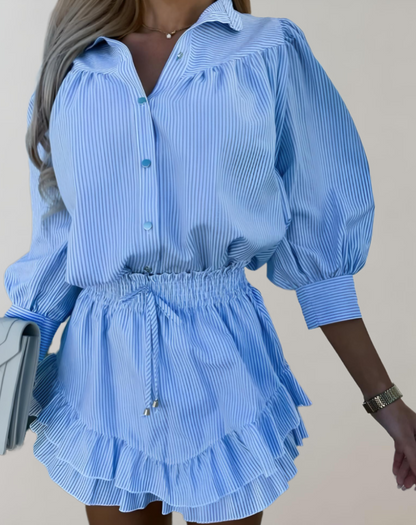Chic Two Piece Coordinated Women Outfit
