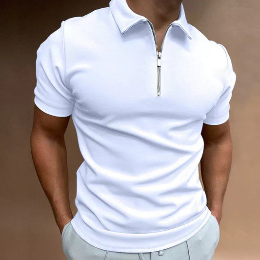 Men's Premium Stylish Zipped Polo Shirt