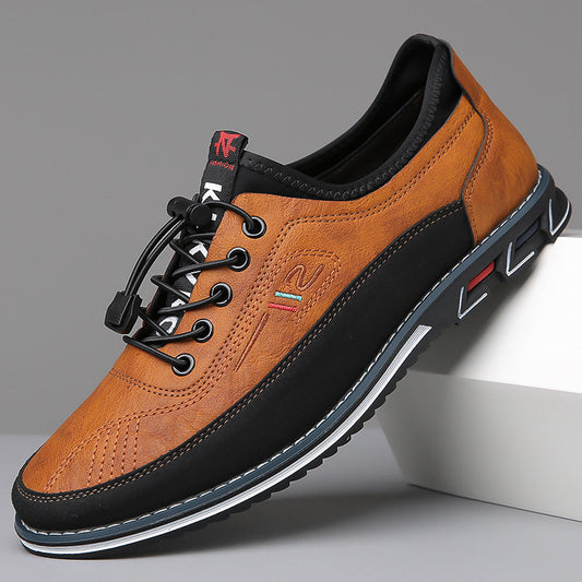 Men's Durable Flexible Classic Leather Formal Sneakers