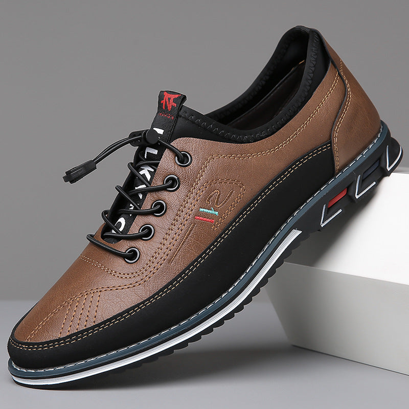 Men's Durable Flexible Classic Leather Formal Sneakers