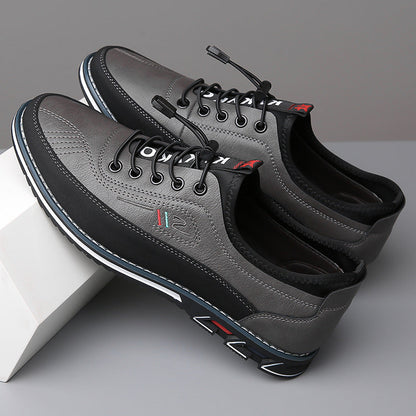 Men's Durable Flexible Classic Leather Formal Sneakers