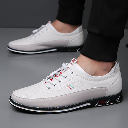 Men's Durable Flexible Classic Leather Formal Sneakers