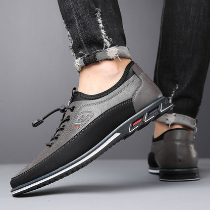 Men's Durable Flexible Classic Leather Formal Sneakers