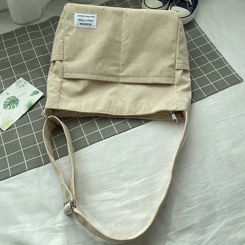 Women's Chic Corduroy Everyday Shoulder Bag