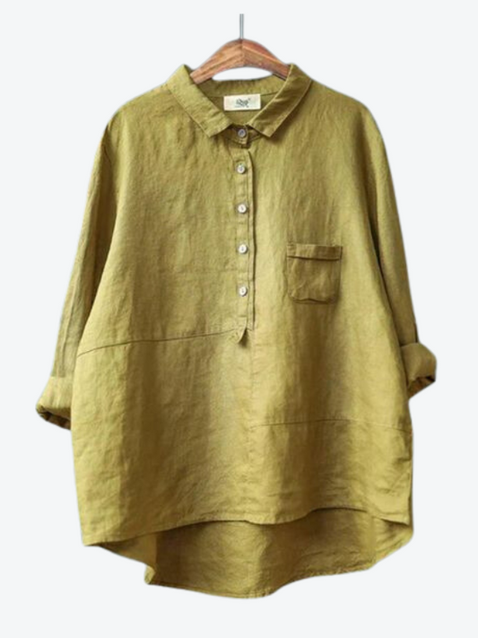Women's Linen Long Sleeve Comfortable Shirt