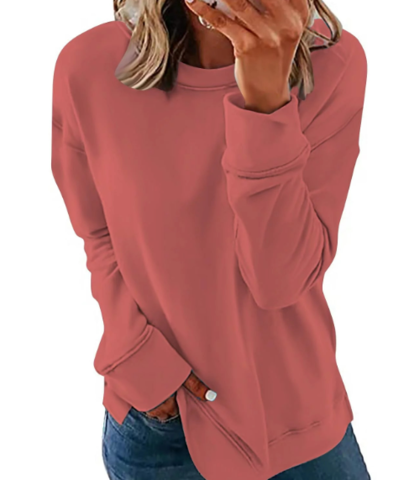 Ladies Premium Cozy Everyday Plain Sweatshirt