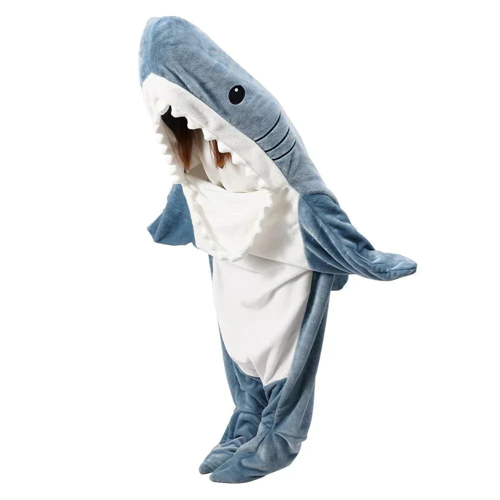 Soft Wide Fit Shark Design Onesie Outfit