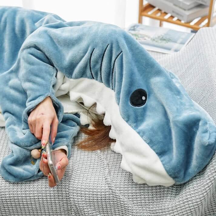 Soft Wide Fit Shark Design Onesie Outfit