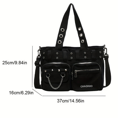 Women's Durable Nylon Shoulder Satchel Bag