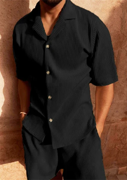 Men's Breezy Summer Shirt and Shorts Set